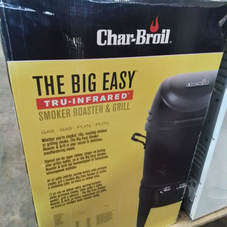 BOXED CHAR-BROIL THE BIG EASY TRU-INFERNO SMOKER, ROASTER AND GRILL