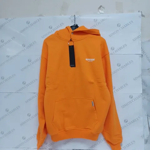 REPRESENT OWNERS CLUB HOODIE - ORANGE MEDIUM 