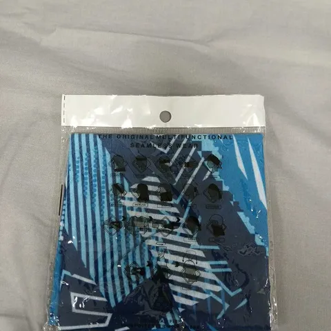 BOX OF APPROXIMATELY 90 THE ORIGINAL MULTIFUNCTIONAL SEAMLESS WEAR - BLUE