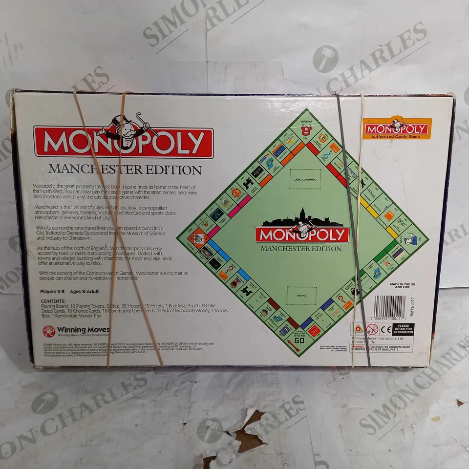 MANCHESTER MONOPOLY BOARD GAME