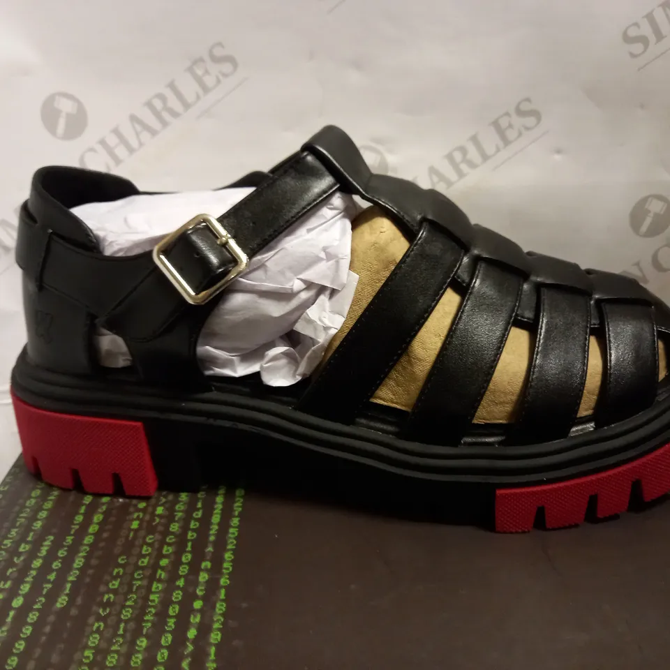 KOI VEGAN AVALON MENS RED GLADIATOR SANDALS - SIZE 10