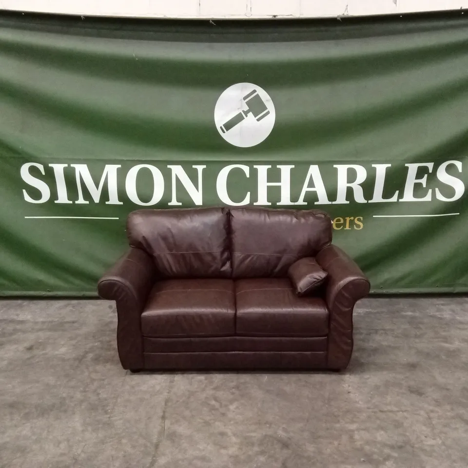 VANTAGE ITALIAN LEATHER 2 SEATER SOFA
