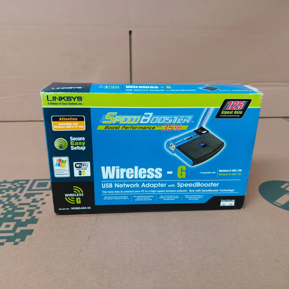 LINKSYS WIRELESS USB NETWORK ADAPTER WITH SPEEDBOOSTER 