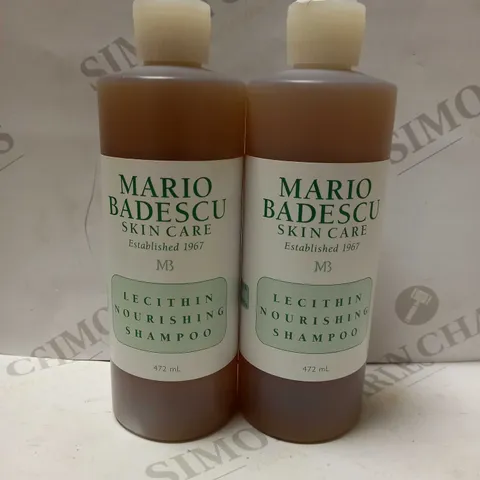 2 X 472ML MARIO BADESCU LECITHIN NOURISHING SHAMPOO