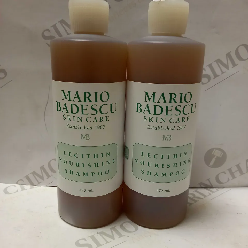 2 X 472ML MARIO BADESCU LECITHIN NOURISHING SHAMPOO