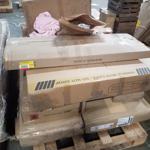 PALLET CONTAINING ASSORTED FLATPACK FURNITURE PARTS 