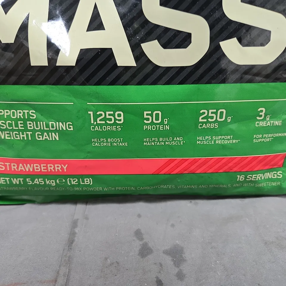 OPTINUM NUTRITION SERIOUS MASS WEIGHT GAIN - 5.45KG STRAWBERRY