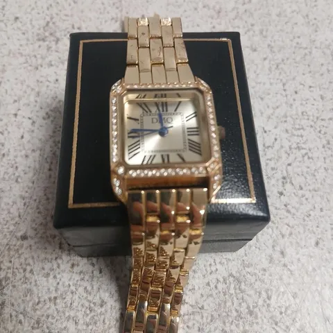 DIAMONIQUE 0.47CT TW CLASSIC LINK WATCH