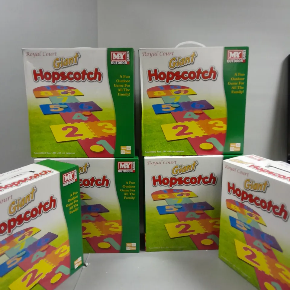6 BOXED ROYAL COURT GIANT HOPSCOTCH GAMES