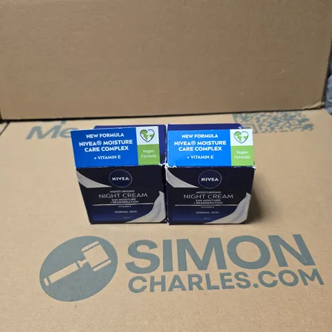 2 X NIVEA NIGHT CREAM NORMAL SKIN 50ML