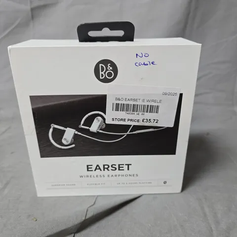 B & O IE WIRELESS EARPHONES - WHITE