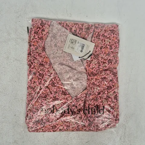 BAGGED NOBODY'S CHILD ATLAS MIDI DRESS IN PINK SIZE UK 14