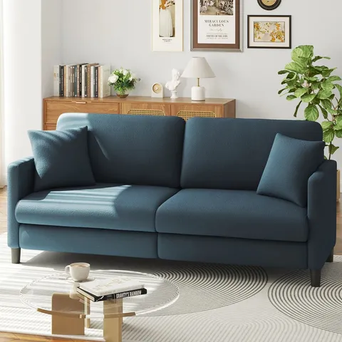 BOXED NURITH 3 SEATER CUSHIONED FOAM SOFA