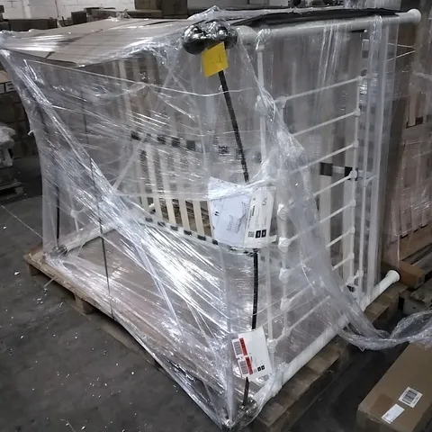 HUDSON BED FRAME - DOUBLE 4'6" - STONE WHITE