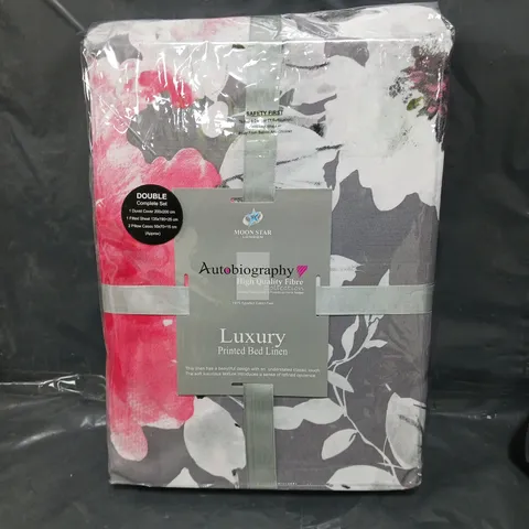 SEALED AUTOBIOGRAPHY LUXURY PRINTED BED LINEN - DOUBLE 