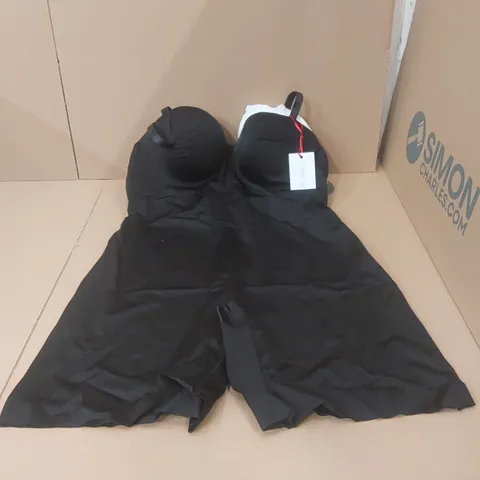 BOX CONTAINING APPROXIMATELY 12x BRAND NEW MAGISCULPT BLACK BODYSUITS - SIZE 38D