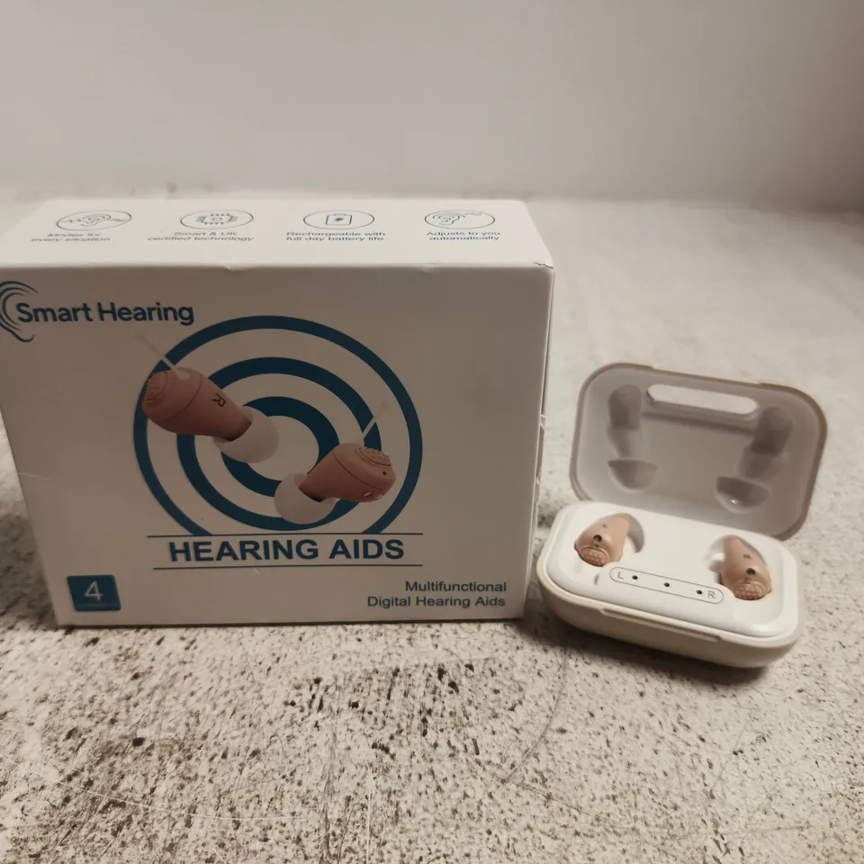SMART HEARING HEARING AIDS – IN-EAR WIRELESS WITH CHARGING CASE