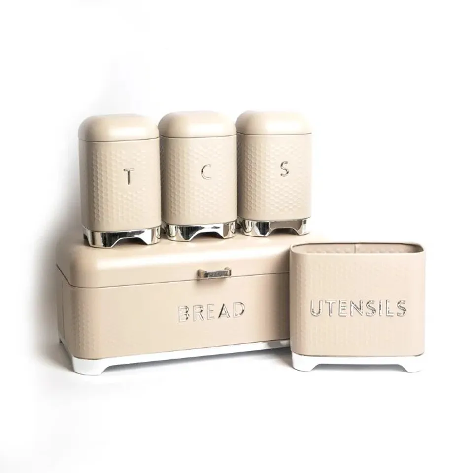 BOXED LEVELLO 3 PIECE COFFEE, TEA & SUGAR STORAGE SET