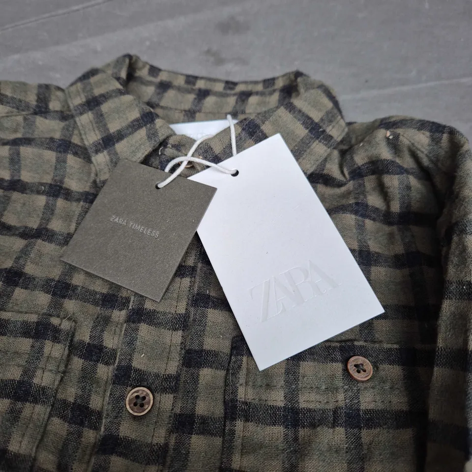 ZARA Kids Plaid Shirt – 7 Years 