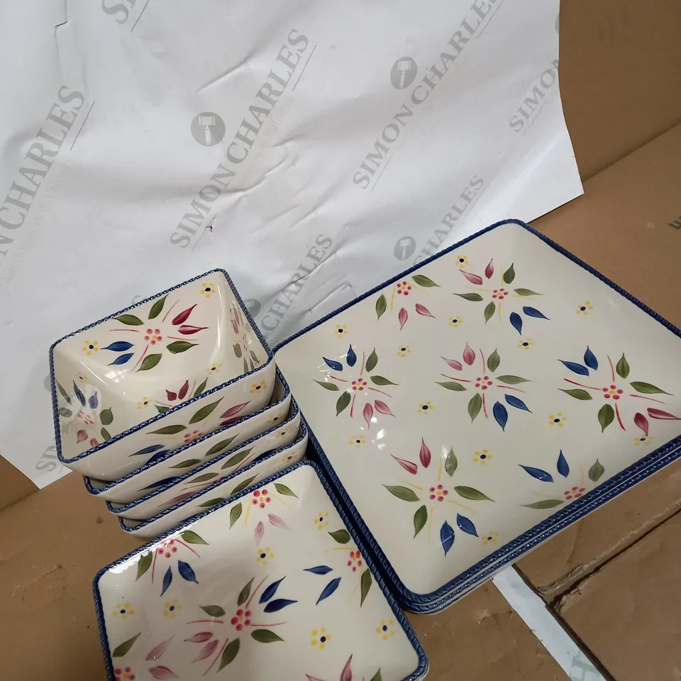 TEMP-TATIONS SQUARE 12 PIECE DINNERWARE SET