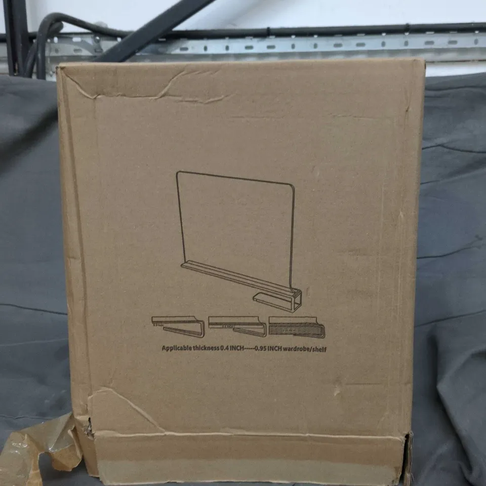 WARDROBE SHELF MOUNTING KIT – ADJUSTABLE THICKNESS 0.4–0.95 INCHS