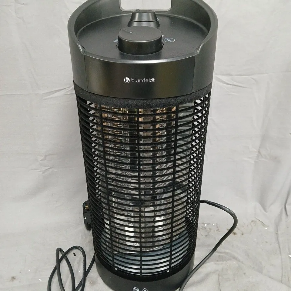 BOXED BLUMFELDT HEAT GURU 360 1800W RADIANT TOWER HEATER - BLACK 