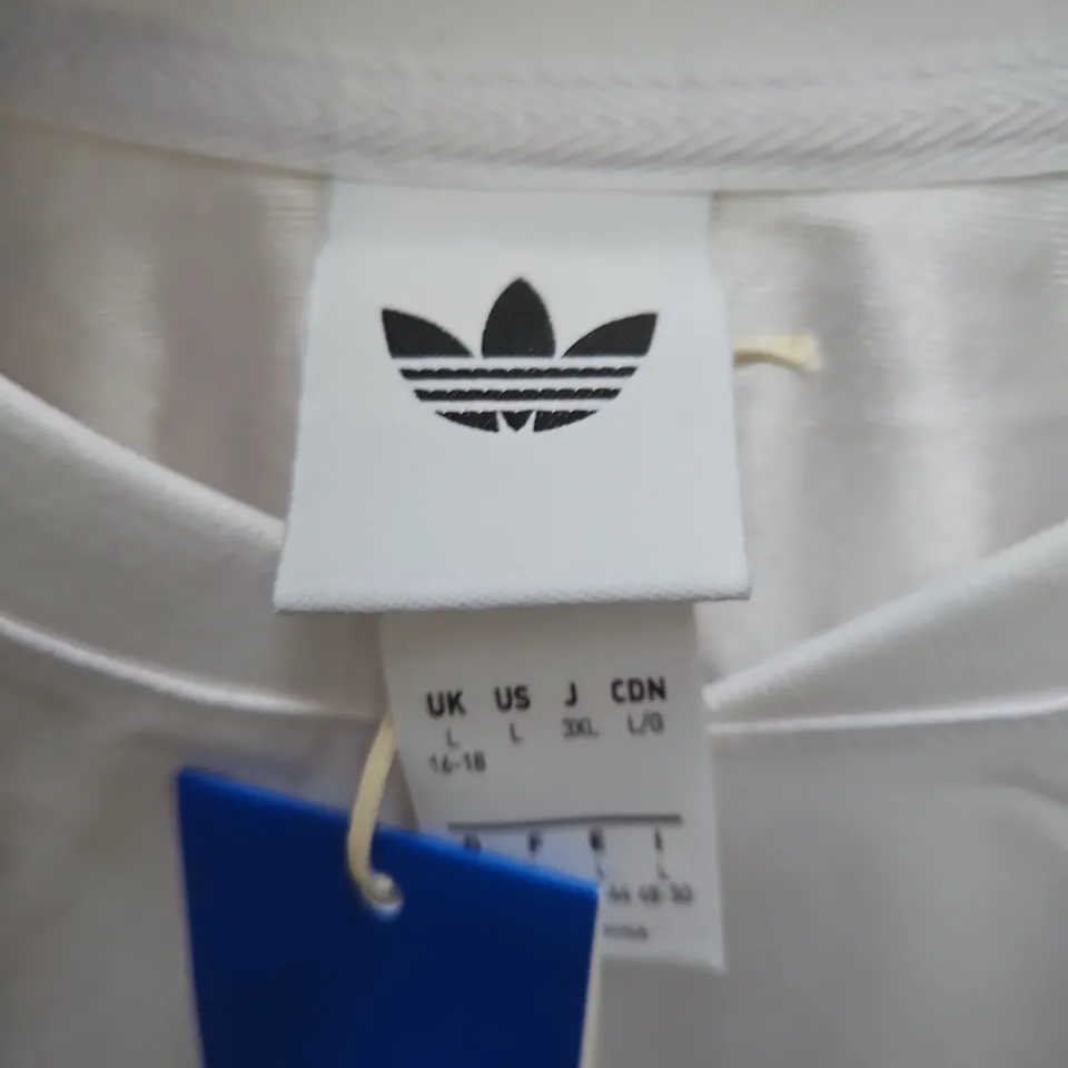 ADIDAS FOOTBALL JERSEY – WHITE/RED, UK LARGE