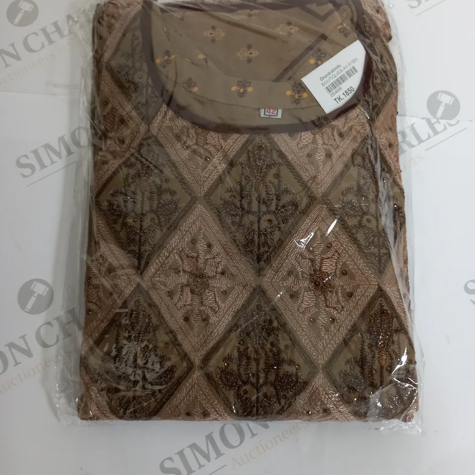 SIZE 42 BROWN SHALWAAR KAMEEZ 