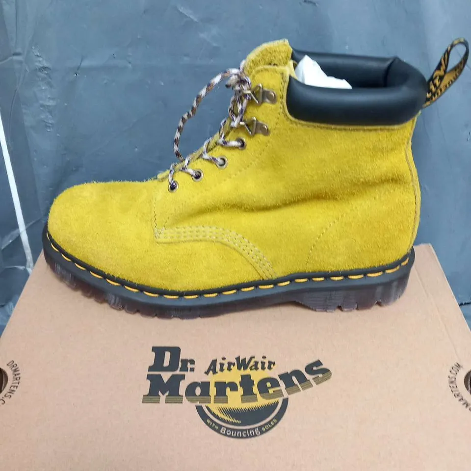 BOXED DR MARTENS AIR WAIR MOSS GREEN LONG NAPPED SUEDE MB BOOTS SIZE 10