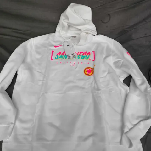 NIKE MLB SAN DIEGO HOODIE IN WHITE MULTI - 2XL