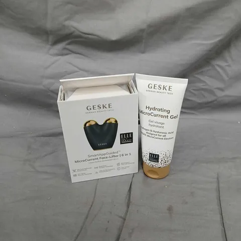 GESKE SMART APP GUIDED MICROCURRENT FACE LIFTER – BOXED WITH HYDRATING GEL