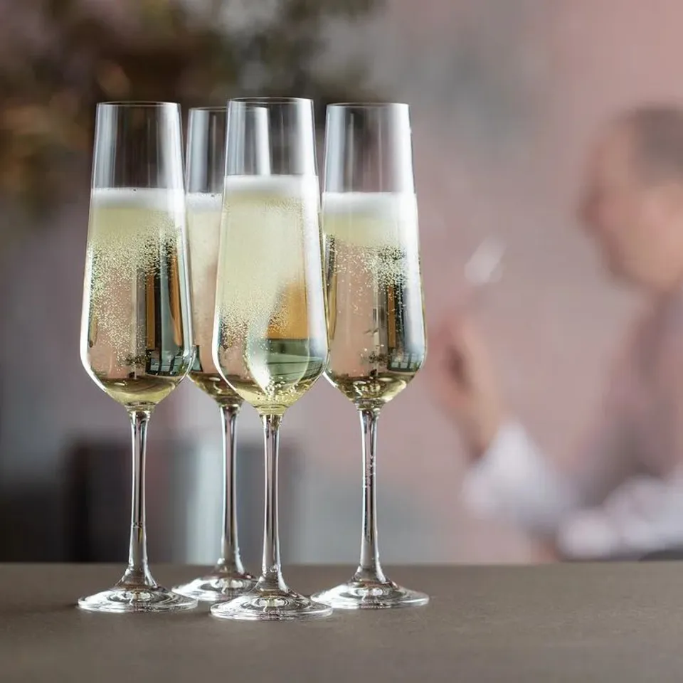CHEERS! 200ML CYRSTAL CHAMPAGNE FLUTE 