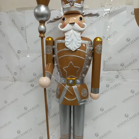INLIT GIANT NUTCRACKER GOLD/SILVER - COLLECTION ONLY