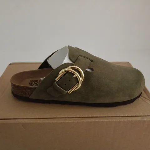 LAREDOUTE COLLECTIONS KHAKI MULES EU 38 BOXED
