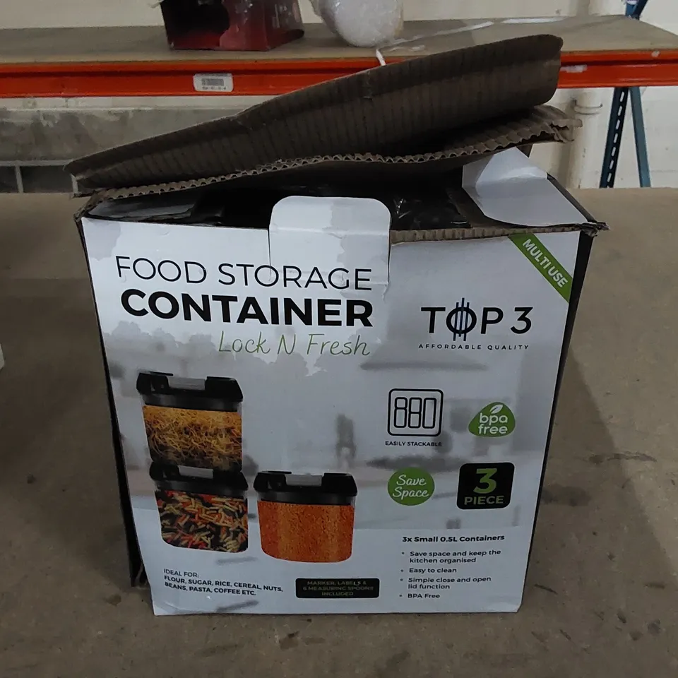 BOXED MANTARAJ AIRTIGHT FOOD STORAGE CANISTERS - SET OF 3 CANISTERS