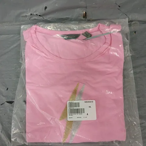 APPROXIMATELY 30 BAGGED RUTH LANGSFORD BEADED LIGHTNING BOLT PINK TOP IN VARIED SIZES