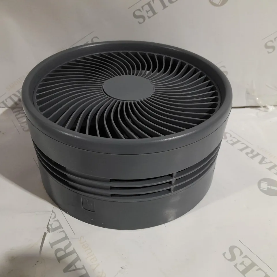 BELL & HOWELL RECHARGEABLE EXTENDABLE DESK & FLOOR FAN IN GREY