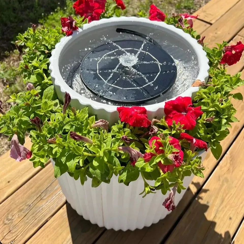 SFIXX SOLAR WATER FOUNTAIN WITH REMOTE