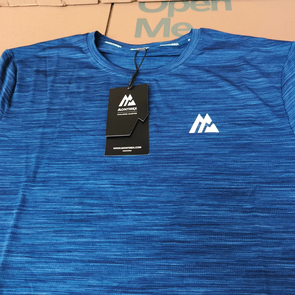 MONTIREX TRAIL 2.0 T-SHIRT – MEN'S, BLUE, UK L
