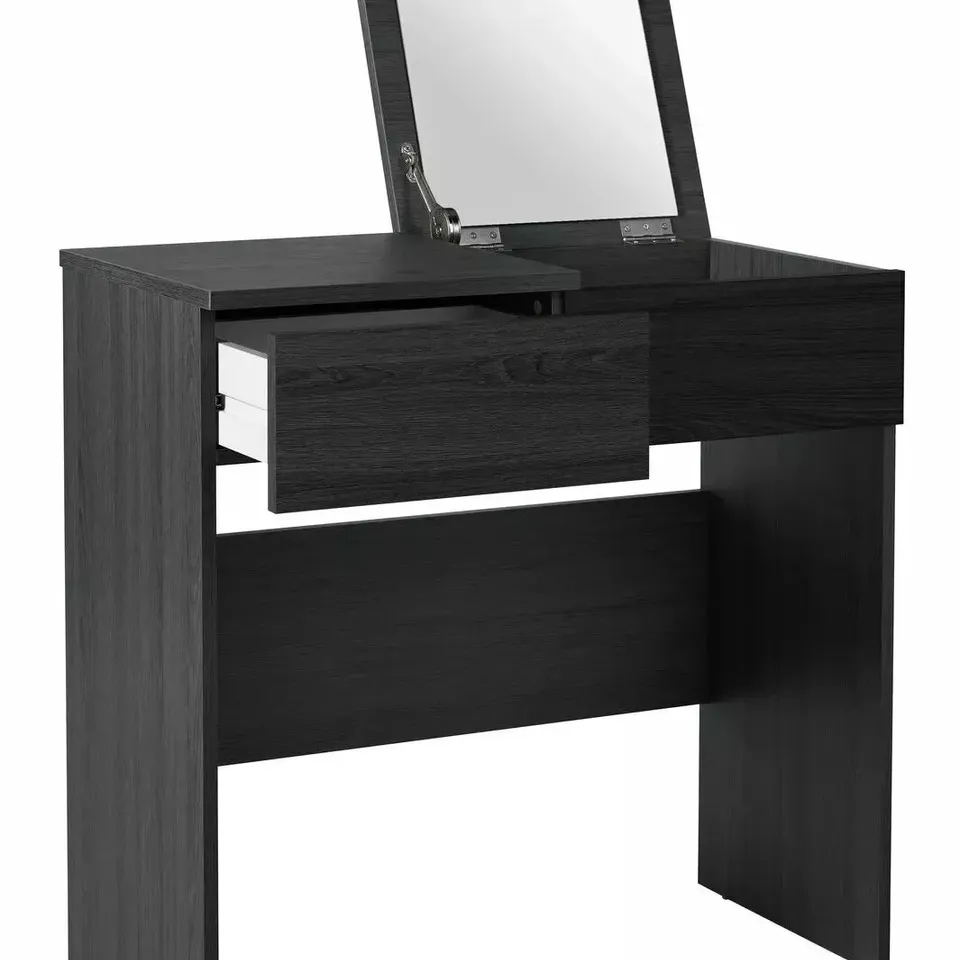 BRAND NEW BOXED MALIBU DRESSER & MIRROR SET BLACK OAK