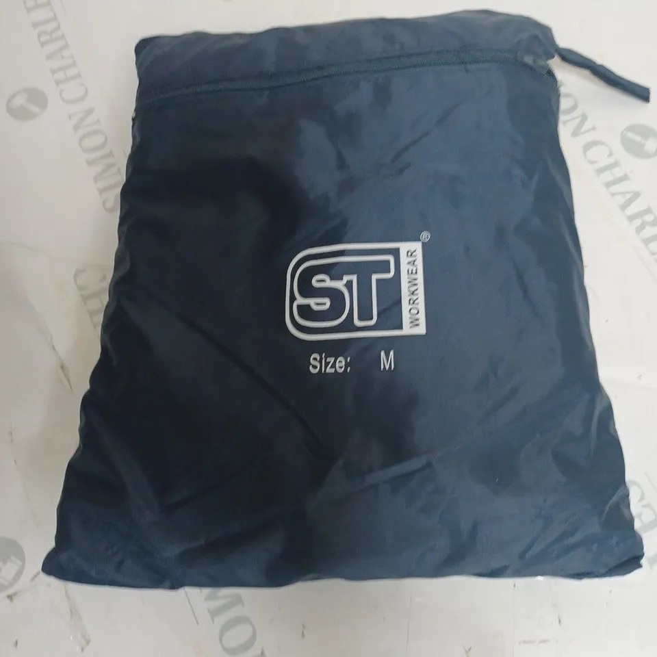 SUPERTOUCH HI VIS RAINSUIT IN NAVY M