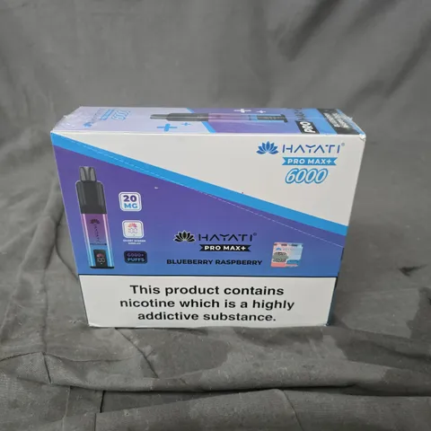 SEALED HAYATI PRO MAX+ 6000 BLUEBERRY RASPBERRY 5 PACK