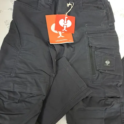 ENGELBERT STRAUSS MOTION TEN BLACK TROUSERS - 48