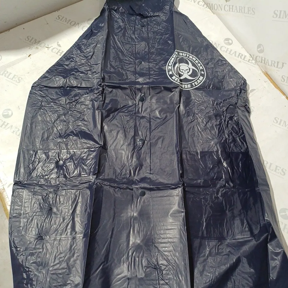 BOX OF APPROX 50 PVC RAINCOAT WITH ZOMBIE LOGO