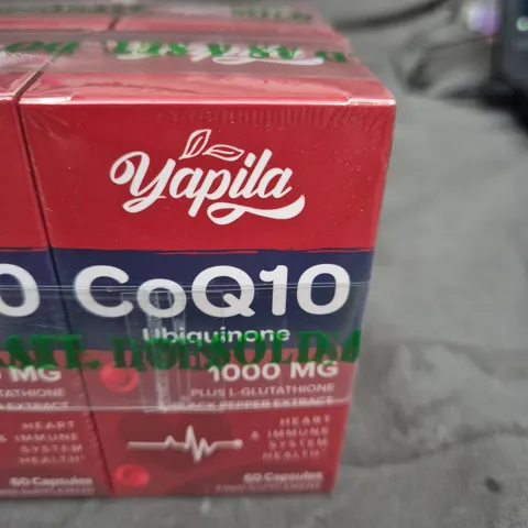 4 X YAPILA COQ10 60 CAPSULES FOOD SUPPLEMENT 1000MG – BOXED