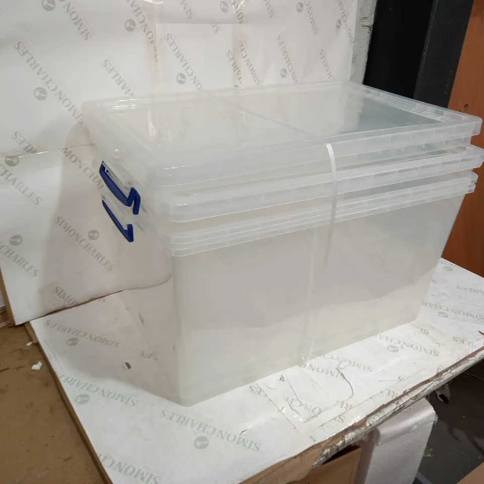 REALLY USEFUL BOXES X3 - 65 BY 35CM