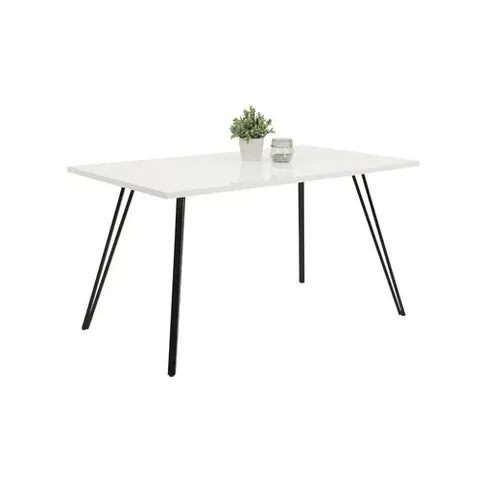 BOXED LANPHEAR 160cm DINING TABLE (2 BOXES)