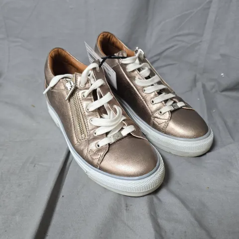 MODA IN PELLE BRAMLEIGH TRAINERS - GOLD - SIZE 6