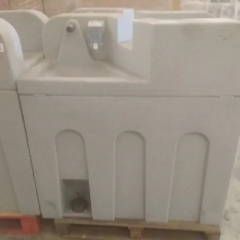 TWO WIDE FREESTANDING DUO WASH STATIONS