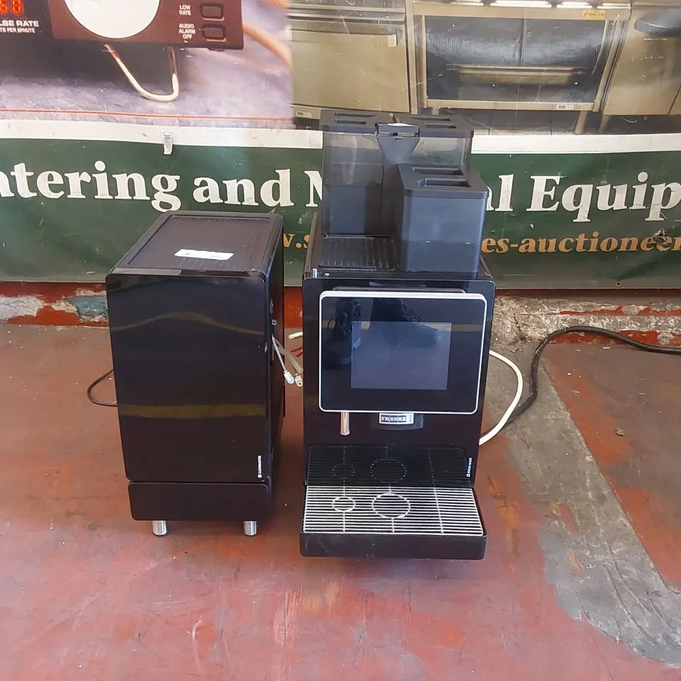 FRANKE A600 SWISS MADE COMMERCIAL COFFEE MACHINE WITH CLEANMASTER MILK CHILLER